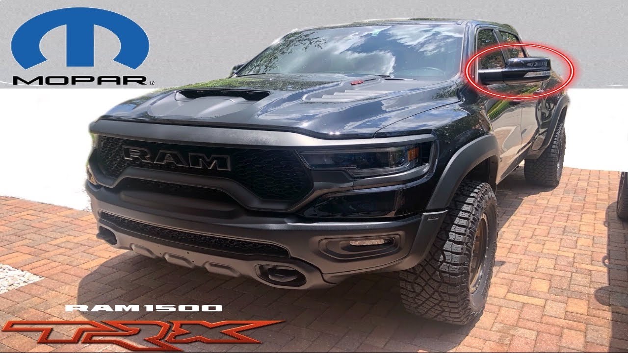 Ram TRX Paint Matched Mirror Covers 1922 5th Gen Ram YouTube
