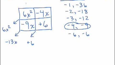 Factoring 13 - Trinomials Part 6