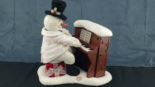 Hallmark Jingle Pals Piano Playing Singing Snowman Works Animated Lighted