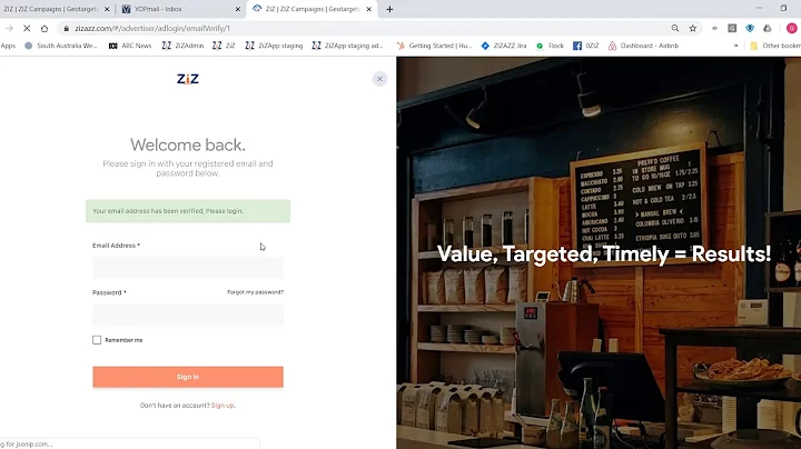 How to sign up as an Advertiser on ZIZ