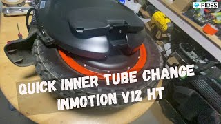 Inmotion V12 HT Quick Inner Tube Change. eRides EUC Upgrades .