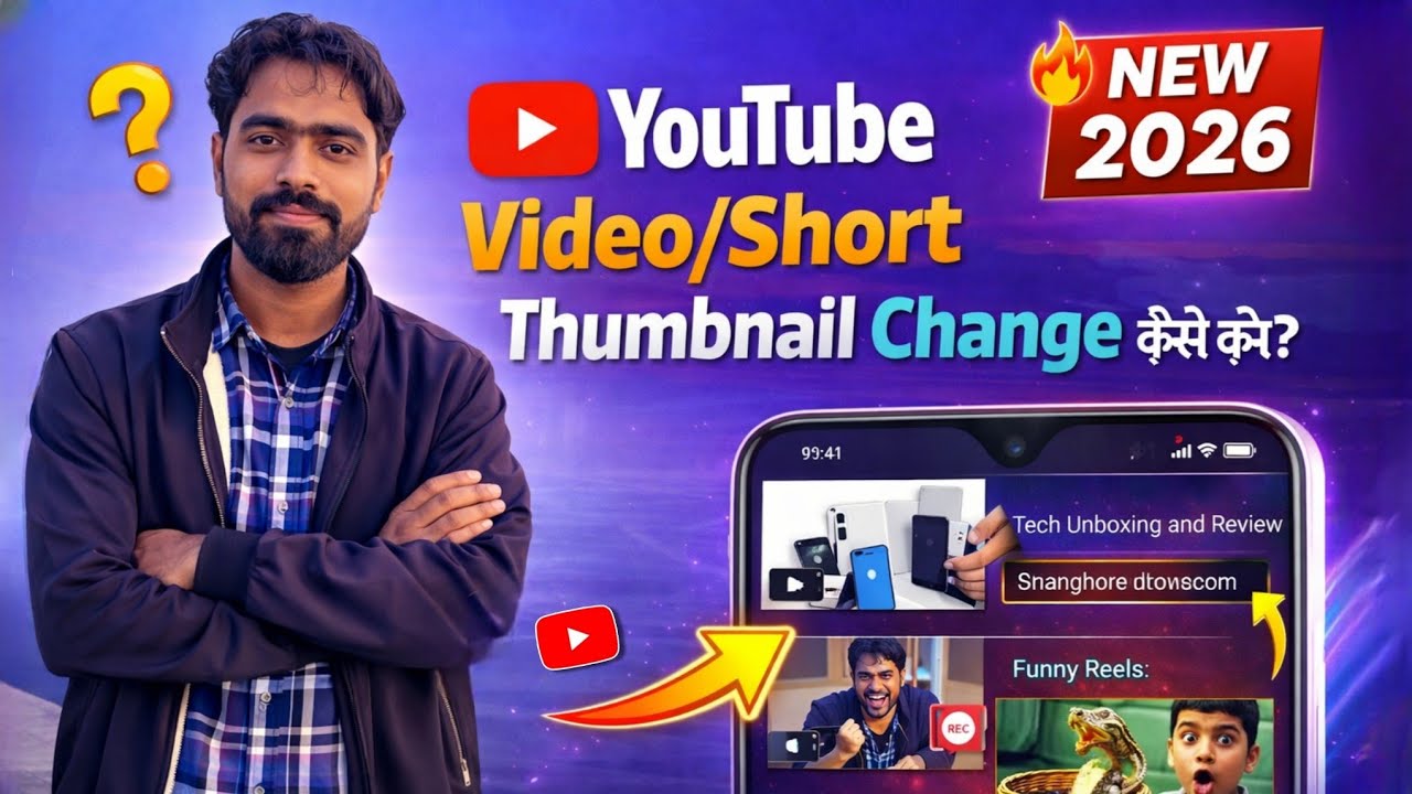 YouTube Video/Short Thumbnail Kaise Change Kare (2026) | Mobile Se Thumbnail Change Kaise Kare