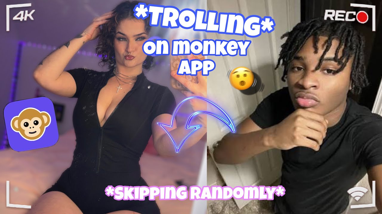 TROLLING on MONKEY APP | randomly skipping mid conversation 