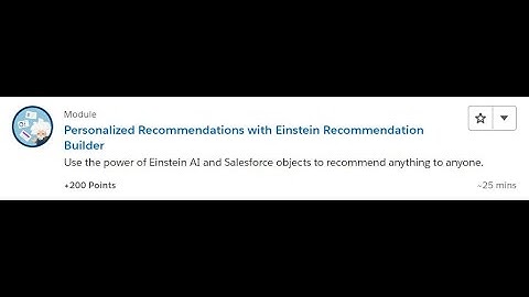 Personalized Recommendations with Einstein Recommendation Builder [Salesforce Trailhead Answers]