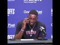 Bam Adebayo took the call from his mom during his postgame presser 😂