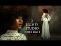 Easy studio portrait photography using continuous lights