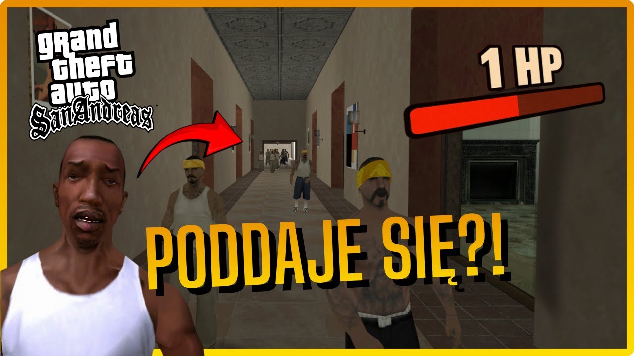 GTA San Andreas Challenge 1HP - Ten korytarz to KOSZMAR!