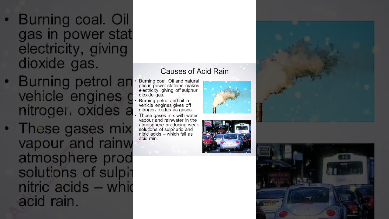 Causes of acid rain