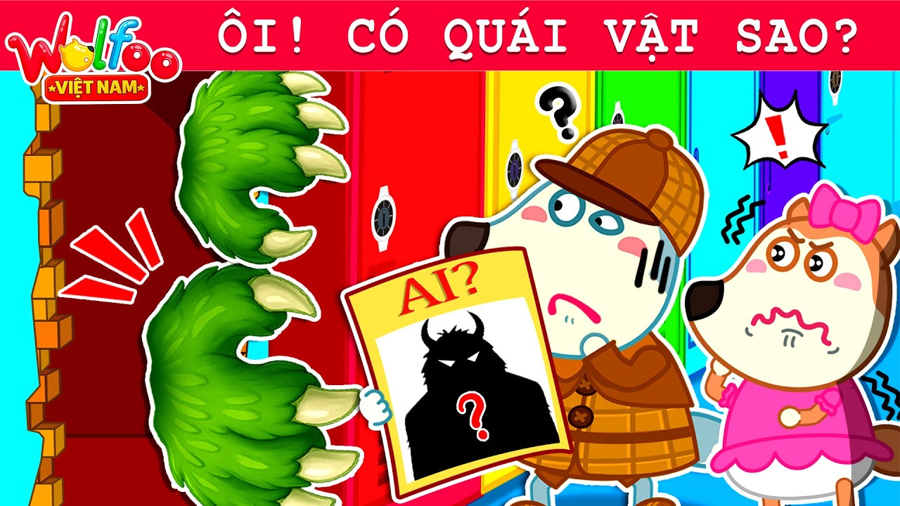 Wolfoo Việt Nam ⭐ Thám Tử Wolfoo 🕵️ Truy Tìm Quái Vật Dưới Gầm Giường?! Hoạt Hình Thiếu Nhi
