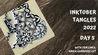 Inktober Tangles 2022 • Day 5 • Molygon