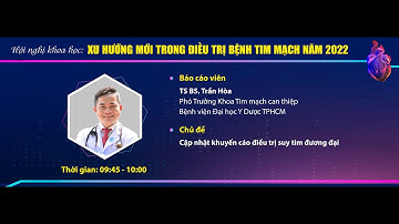 Bài 4: Cập nhật khuyến cáo điều trị suy tim đương đại _ TS BS. Trần Hòa