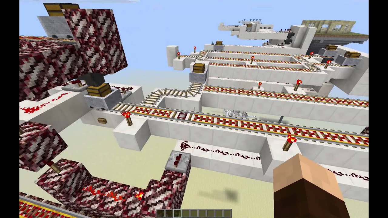 Minecraft 1.5 Chestcart Hopper System V1