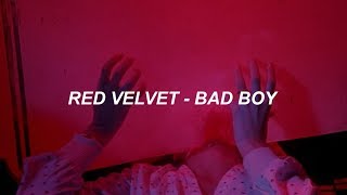 Red Velvet 레드벨벳 'Bad Boy' Easy Lyrics