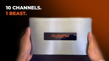 Musway M10 DSP Amplifier Unboxing – 10-Channel Power & Precision in One Slim Package!