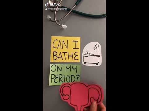 Can I bathe on my period? #Shorts #MedicineExplained #Shelf