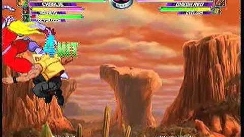 MvC2: Charlie 100% Sequence (Moonsault Chip + 2x Throw)