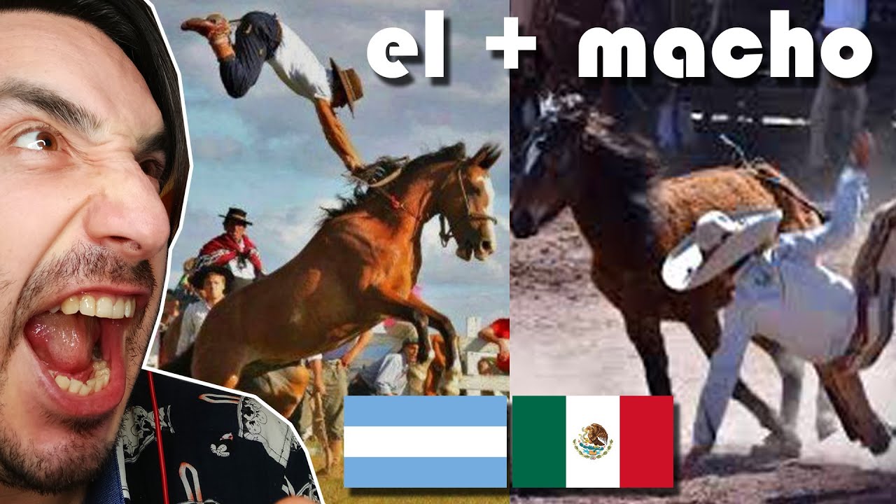 CHARROS MEXICANOS🇲🇽 se enfrentan a LOS GAUCHOS ARGENTINOS🇦🇷 El MEJOR JINETE es ARGENTINO O MEXICANO🏇