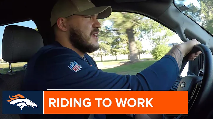 Driving into work with DE Adam Gotsis | Broncos Co...