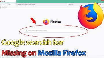 Google search bar missing on Mozilla Firefox web browser Home Tap // Smart Enough