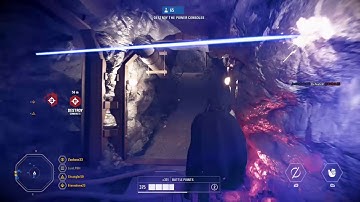 Battlefront 2 Galactic Assault - Crait - Darth Vader Gameplay (no commentary)