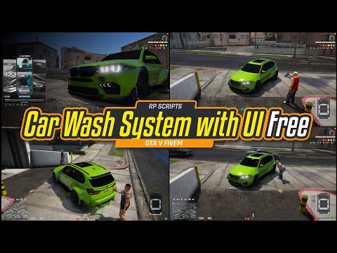 Car Wash System with UI (Free Script Gta V FIveM)