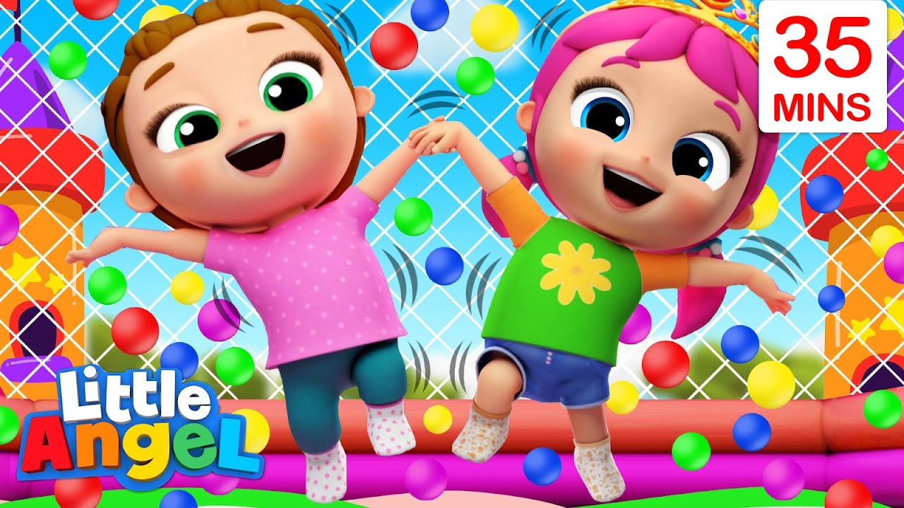 Bouncy House Song + More Little Angel Kids Songs & Nursery Rhymes YouTube