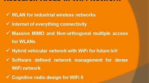 PhD Research Topics in WiFi Network | PhD Research Projects Topics in WiFi Network