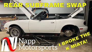 NA Miata Rear Subframe Upgrades - I Broke It!