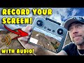 How to screen record with audio to your sd card on the rc 2 dji air 3