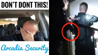 Arcadia Security (NV) Guard POINTS a Taser at his Sergeant’s Back?😳🤦🏽‍♂️ #securityguardtraining