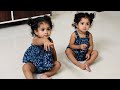 Hilarious  twins fight and play at the same time   chaithratara twinsisters