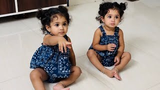 Hilarious 😂 twins fight and play at the same time  🥰 #chaithratara #twinsisters