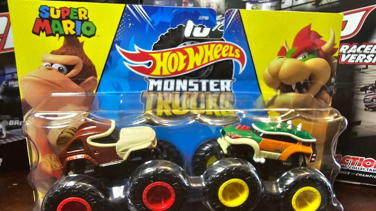 Hot Wheels Monster Trucks Donkey Kong Vs Bowser