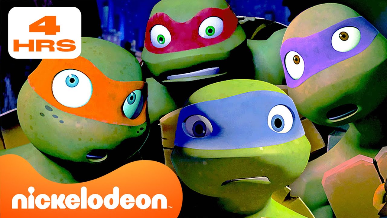 TMNT | ¡4 HORAS de los Momentos MÁS IMPACTANTES de TMNT (2012)! 😲 | Nickelodeon en Español