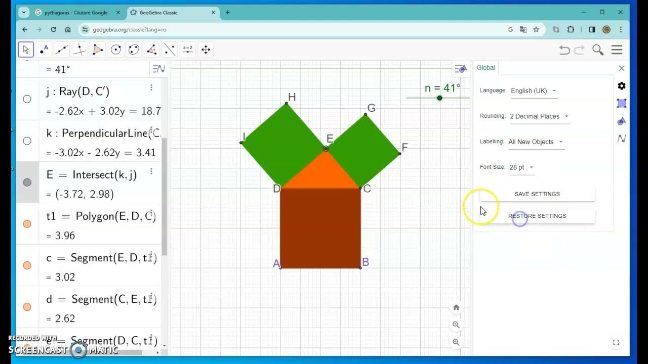 Creating tool for Pythagoras Tree - YouTube