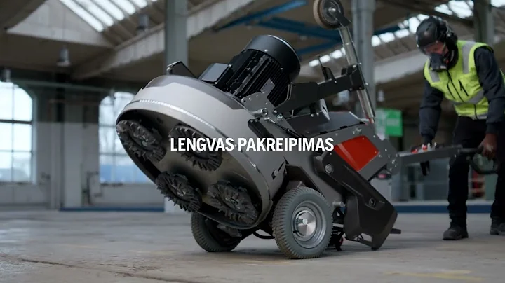 PG Floor Grinders: How to use the integrated support wheel | [LT] | Husqvarna Construction