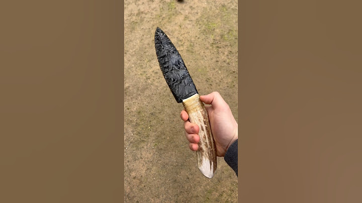 Making an Obsidian Knife! #knifemaking
