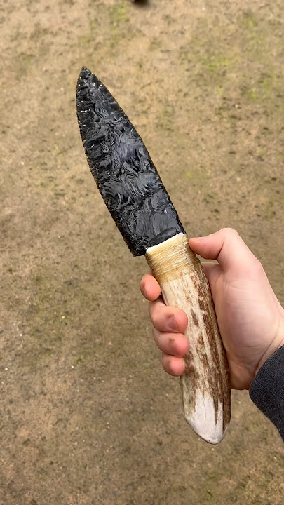 Making an Obsidian Knife! #knifemaking