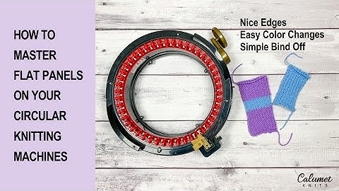 Master Flat Panels on your Circular Knitting Machines