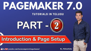 Pagemaker Tutorial in Telugu | Part-2 | Introduction, Page Setup | Learn Adobe Page Maker