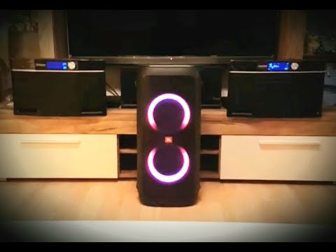 JBL Partybox 300 vs 2x Aiwa exos-9 *Stereo* --Sound comparison--