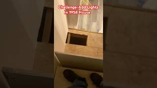 Interesting Way To Get Wire For Light From Basement To Attic On A 1958 House