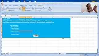 Practical 17Writing Simple Programs Involving Vba Data Types,Variables, Operators Andconstants