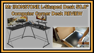 Mr IRONSTONE L-Shaped Desk 50.8" Computer Corner Office or Gaming Desk FULL REVIEW With ASSEMBLY
