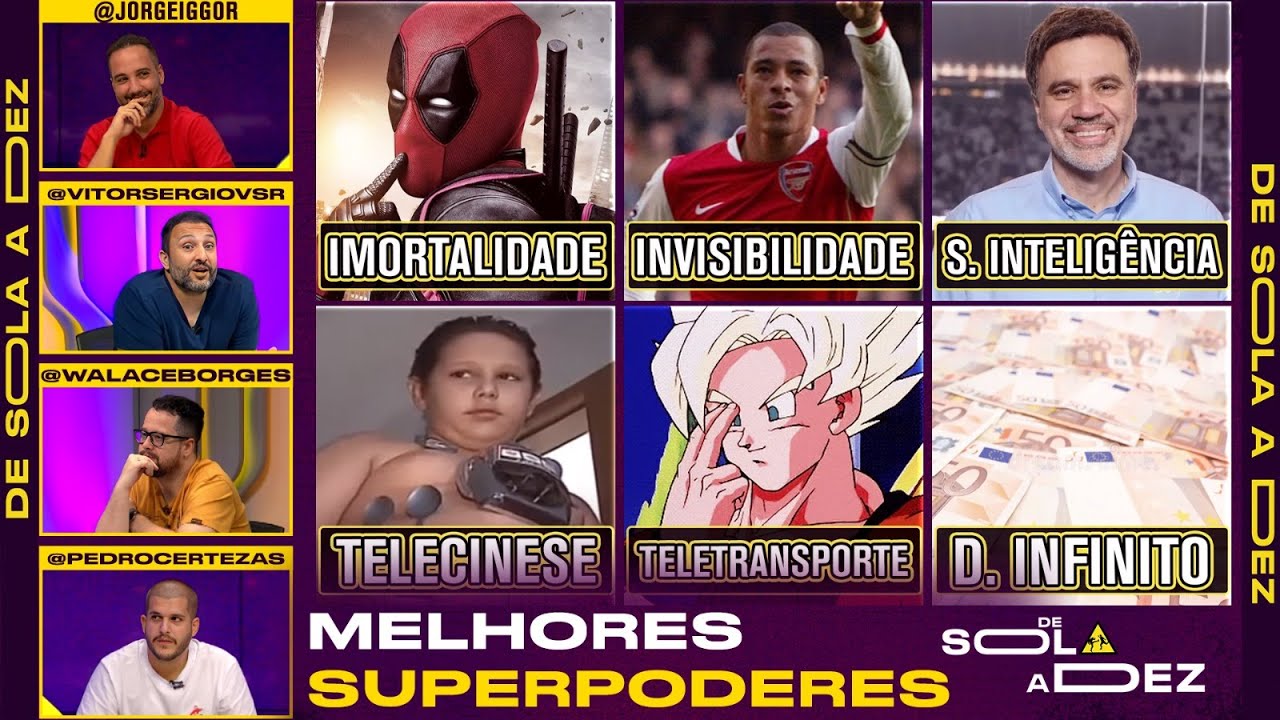 QUAL É O MELHOR E O PIOR SUPERPODER DE TODOS? CRAVAMOS! | DE SOLA A DEZ