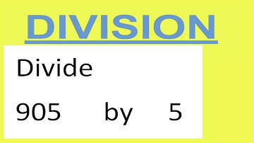 Divide     905      by     5