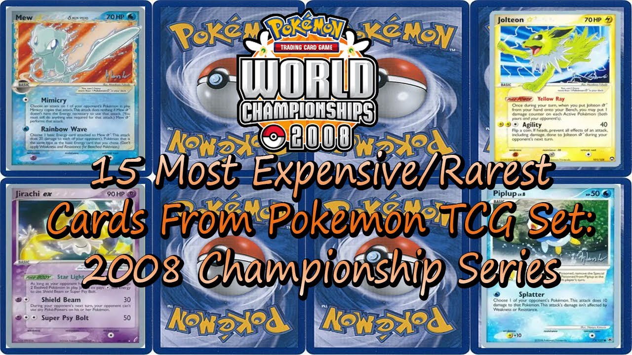 15 Most Expensive/Rare Cards From Pokemon TCG Set: 2008 World Championship Series 15 Most Expensive/Rare Cards From Pokemon TCG Set: 2008 World Championship Series