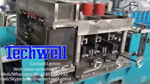 Auto Changeover CU Profile Channel Roll Forming Machine with PLC Control System