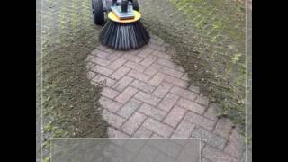 How to remove moss from a driveway Block Paving Mossmatic Weed Brush screenshot 3