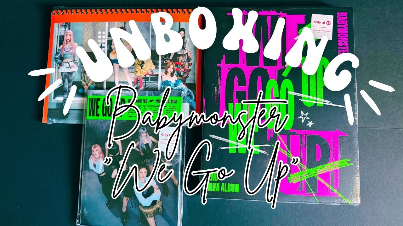 𖧷Распаковка мини-альбома Babymonster «We go up»𖧷 Версии We, Go, Up для Target!